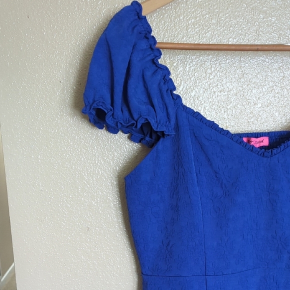 Betsey Johnson Jackie Indigo Blue Mini Dress - Picture 4 of 10
